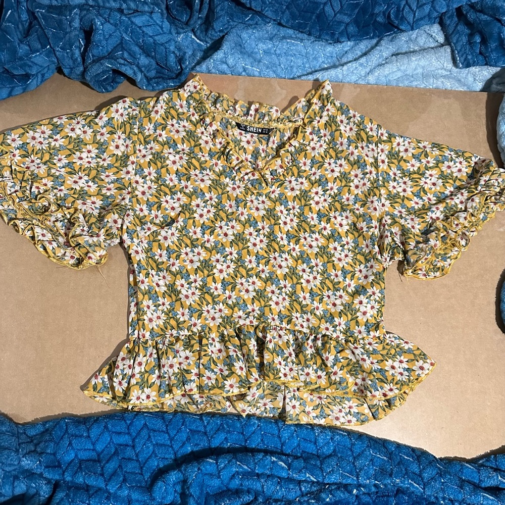 Colorful flower blouse